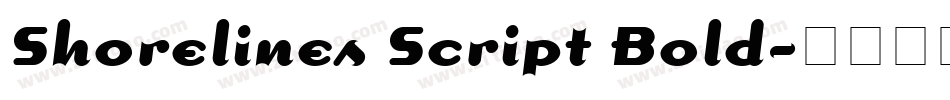 Shorelines Script Bold字体转换
